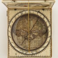 Ivory 'Bloud' type diptych sundial by 'Berville  Dieppe' ca 1660-1690