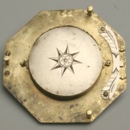 Antique Augsburg sundial, signed 'LTM' (Ludovicus Theodorus Mller), ca 1740 SOLD
