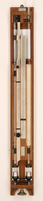 Precision barometer with vacuum meter by Wilhelm Lambrecht, Gttingen, Germany