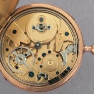 Gold quarter-repeater pocket watch, signed: 'Vittu  Clermont'. 