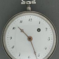 Silver verge-fusee french/swiss pocketwatch, early 1800