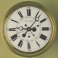 French month-going regulator with date from the Compt region. ca. 1810