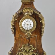 Antique french watch stand with front of an antique oignon watch. ca 1730