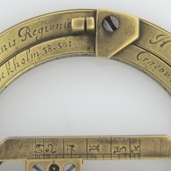 Early Dutch ring dial by Henricus Sneewins, Leiden. ca.1650 (he died 1658)