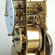 A remarkable, rare Empire table clock 