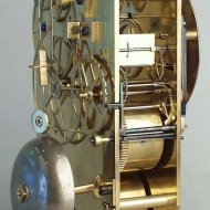 A remarkable, rare Empire table clock 