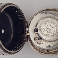 Dutch pocket watch with quarter-striking, signed: ' J. Pieter Kroese, Amsterdam'.