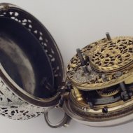 Dutch pocket watch with quarter-striking, signed: ' J. Pieter Kroese, Amsterdam'.