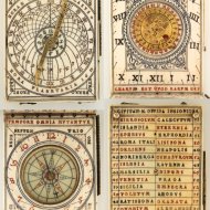 Antique ivory Nurnberg diptych sundial by Hans Troschel, 1617