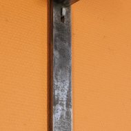 Antique dial of tower clock with gilded hands and working.