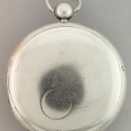 Antique dutch silver verge pocket watch, signed: ' J.A. de Wolf te Middelburg', ca 1810