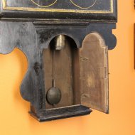 Very early English tavern clock with rectangular shield dial, ca, 1725-1735