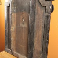 Very early English tavern clock with rectangular shield dial, ca, 1725-1735