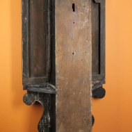 Very early English tavern clock with rectangular shield dial, ca, 1725-1735