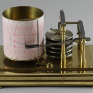 Small sized French brass barographe