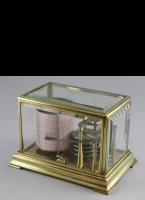 Brass barograph with 5 aneroid cylinders.