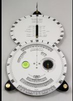 Animation of the changing appearance of a Horizontal and Analemmatic sundial for latitudes of 30 degrees North to 60 degrees north.