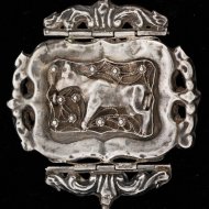 Antique Dutch silver pocket watch winding key
