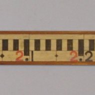 Antique topographic surveyors measuring stick or Chalonstick