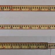 Antique topographic surveyors measuring stick or Chalonstick
