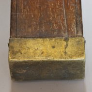 Antique topographic surveyors measuring stick or Chalonstick