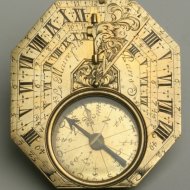 Antique sundial, signed 'Le Maire Fils a Paris'. ca. 1700