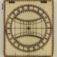 Ivory 'Bloud' type diptych sundial by 'Berville  Dieppe' ca 1660-1690