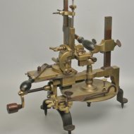 19th century brass and staal watchmaker wheelcutting engine.