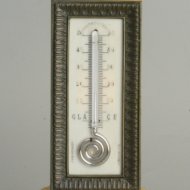 Antique gilded and patinated thermometer.