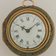 Antique triple case dutch verge pocket watch by Dirk Koster, Amsterdam.