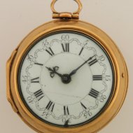 Antique triple case dutch verge pocket watch by Dirk Koster, Amsterdam.