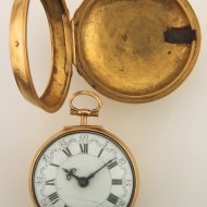 Antique triple case dutch verge pocket watch by Dirk Koster, Amsterdam.