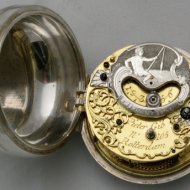 Dutch pocket watch, 'Pieter Gib, Rotterdam, nr 105'.