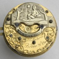 Dutch pocket watch movement, 'Dani�l Soeterik, Breda, no 480'.