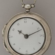 Antique silver pair case pocket watch by Jan Hankels (Henkels), Amsterdam, no. 334