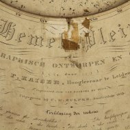 Hemelplein or planisphere by professor Friederich Kaiser (1808-1872) in Leiden, 1853