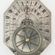 Antique french silver sundial by Delure a Paris