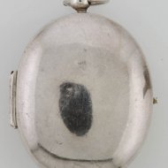 Early antique silver dutch puritan pocket watch by Jan Janss Bockels, Hage, ca. 1626-40