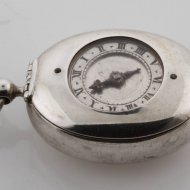 Early antique silver dutch puritan pocket watch by Jan Janss Bockels, Hage, ca. 1626-40