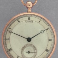 Gold quarter-repeater pocket watch, signed: 'Vittu  Clermont'. 