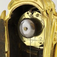 Firegilded french mantle clock by G.J. Champion.