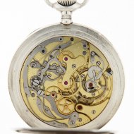 Antique silver Zenith chronograph pocket watch