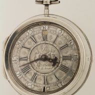 Antique silver verge pocket watch by E. Baudouin, Rotterdam