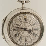 Antique silver verge pocket watch by E. Baudouin, Rotterdam