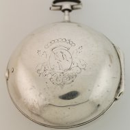 Antique silver verge pocket watch by E. Baudouin, Rotterdam