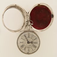 Antique silver verge pocket watch by E. Baudouin, Rotterdam