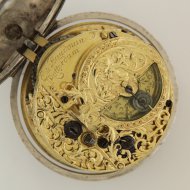 Antique silver verge pocket watch by E. Baudouin, Rotterdam