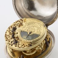 Antique silver verge pocket watch by E. Baudouin, Rotterdam