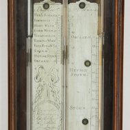 Antique dutch barometer, 'D. Sala fecit Leyden' (Leiden).
