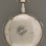 English silver paircase bell quarter repeater, signed 'Gede Rigaud'. (Gedeon Rigaud, London)